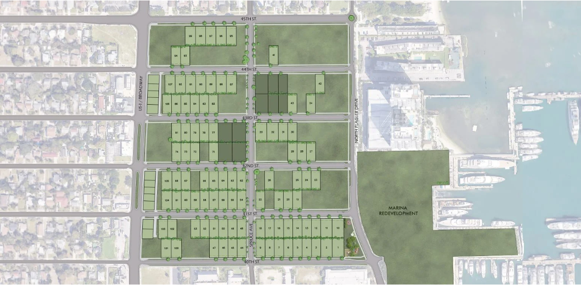 Estates at NOMAR in West Palm Beach - Community Sitemap